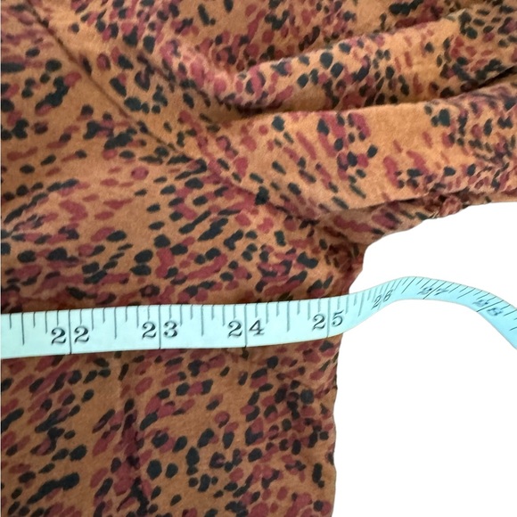 Terra Sky Dress Terracotta Black Dot Boho Peasant Tiered Plus 2X - Picture 6 of 11